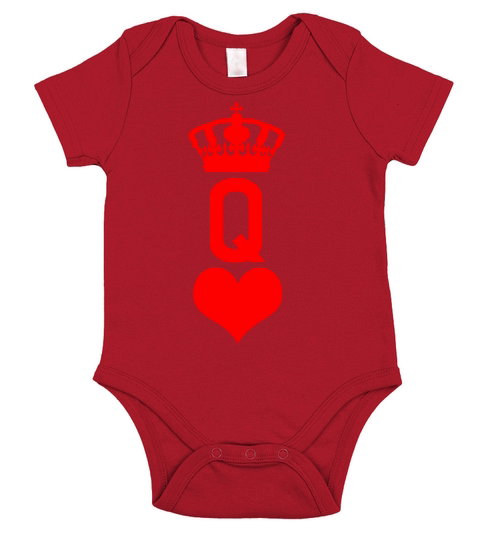 Queen Of Hearts - Halloween Costume Poker Short Sleeve Baby One-Piece