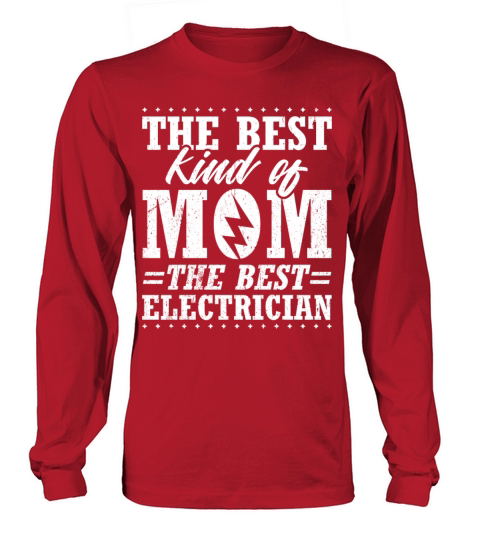 Humor Electrician Design Quote Raises An Electrici Men's Long Sleeve