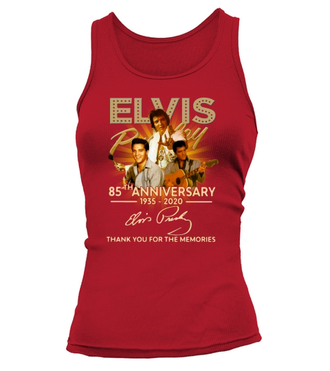 Elvis Presley 85th anniversary thank you for the memories signature Tank top Woman