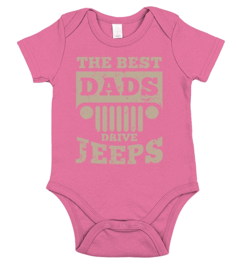 The best Dads drive Jeeps - offroad gift Short Sleeve Baby One-Piece