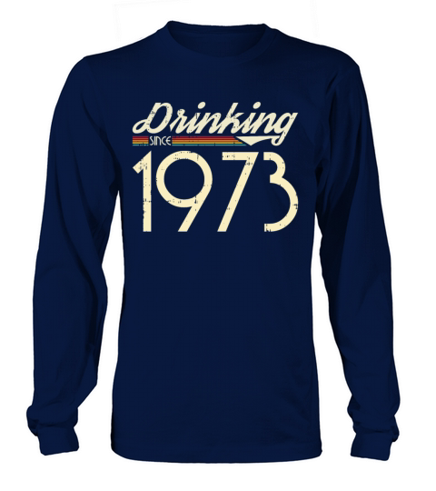 1973 Vintage born in Retro age Birthday gift idea Men's Long Sleeve