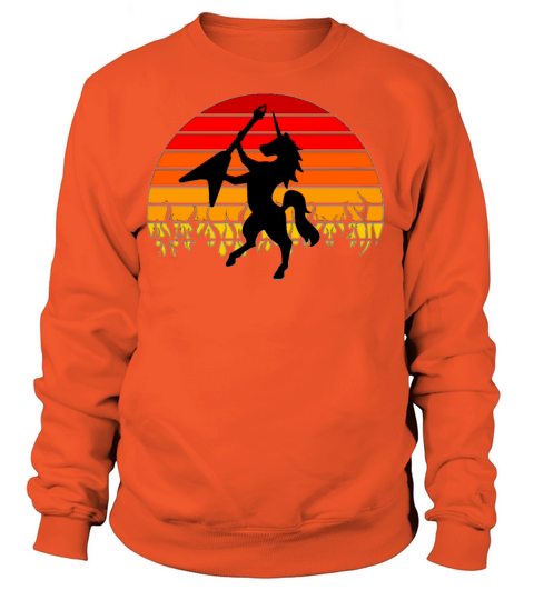 black guitarist unicorn rainbow Women's Sweatshirt