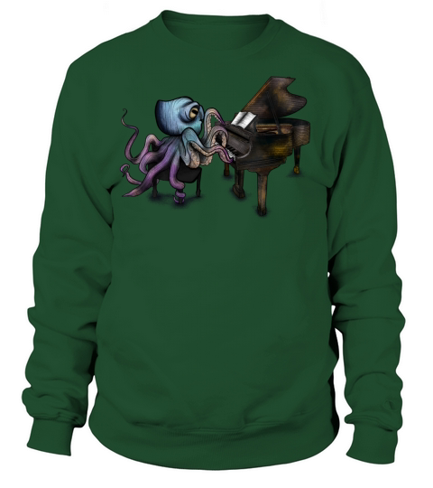 Octopus Playing Piano Women's Sweatshirt