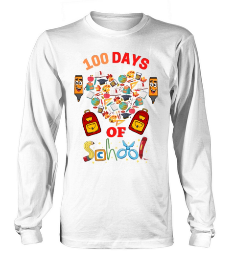 100 DAYS OF SCHOOL Women's Long Sleeve