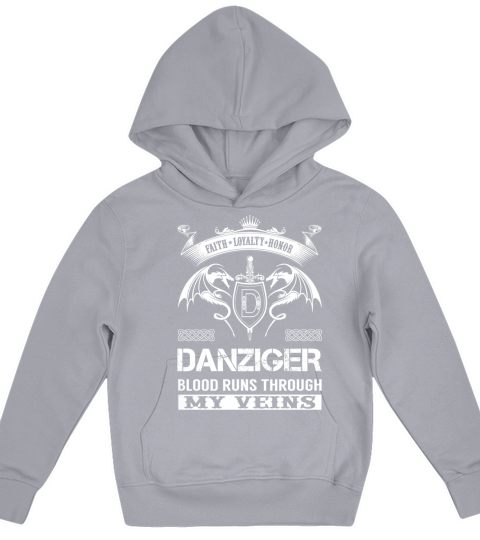 DANZIGER Last Name, Surname Tshirt Kids Hoodie