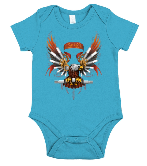 Eagle Short Sleeve Baby One-Piece