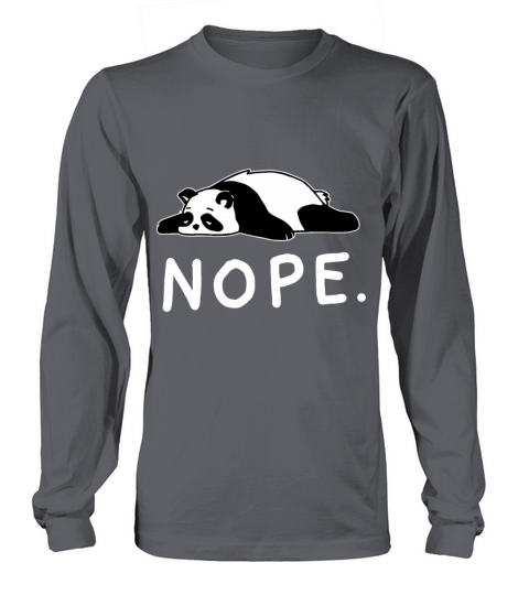 nope not today funny lazy panda nope Women's Long Sleeve