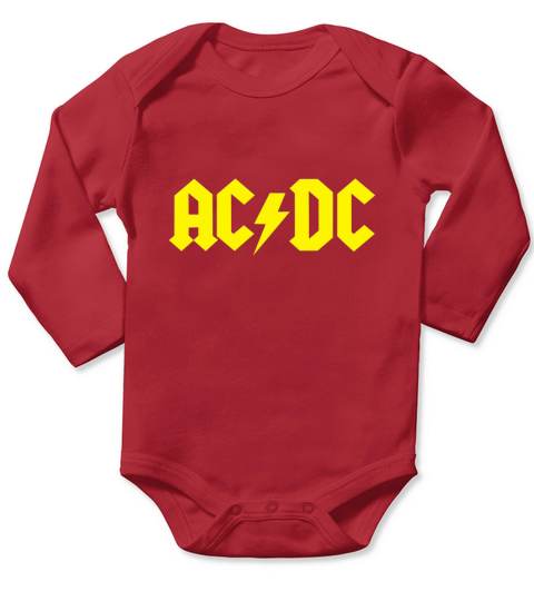Acdc Long Sleeve Baby One-Piece
