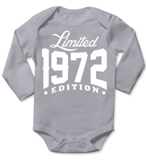 Born In 1972 Limited Edition Long Sleeve Baby One-Piece