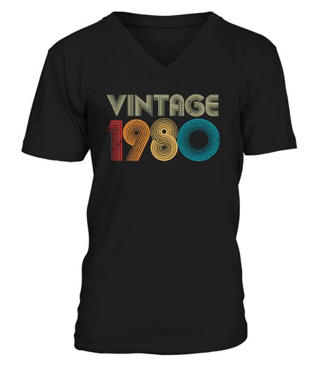 Vintage 1980 Men's V-Neck T-shirt