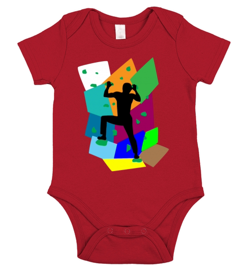 Bouldering Bouldern Artificial Climbing Sport Gift Short Sleeve Baby One-Piece