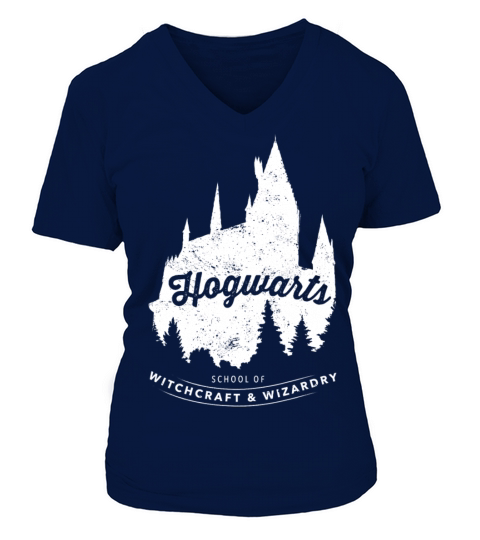 Harry Potter Hogwarts School Women's V-Neck T-shirt