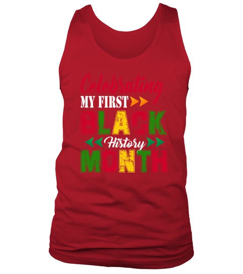 Celebrating My First Black History Month Pride Men's Tank Top