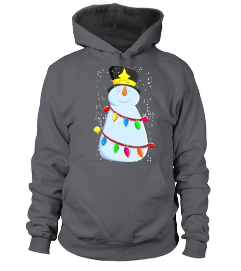 Cute Snowman With Snow Women's Hoodie