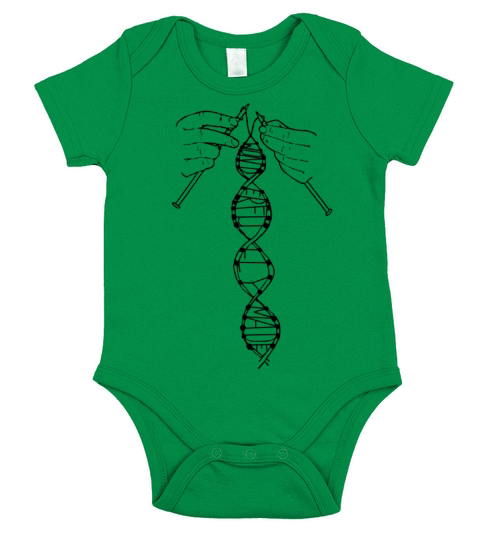 Wonderfully Made DNA Strand Short Sleeve Baby One-Piece