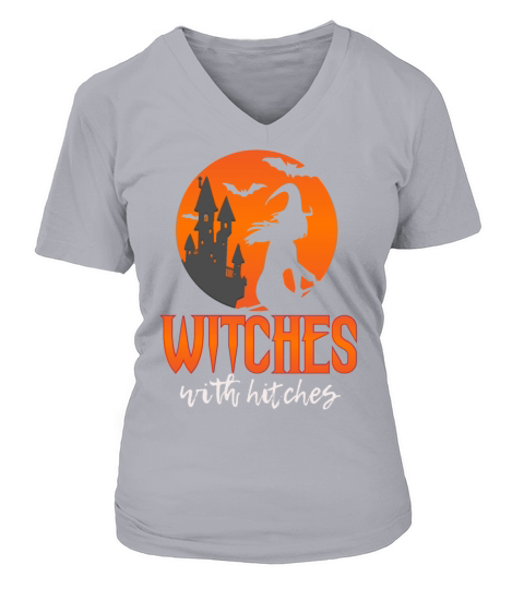 WITCHES WITH HITCHES Women's V-Neck T-shirt