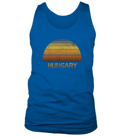 Vintage Sunset Hungary Family Vacation Souvenir Tank Top Unisex