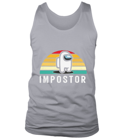 Gaming Meme Impostor Among Game Us Sus Gift Vintage Sunset Tank Top Unisex