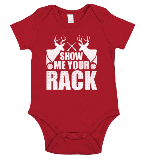 Deer Hunter Show Me Your Rack Hunting Short Sleeve Baby One-Piece