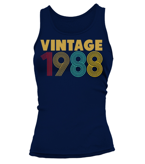 30th Birthday Vintage 1988 T Shirt Funny Women's Tank Top
