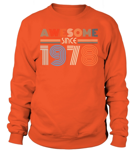 1978 Vintage born in Retro age Birthday gift idea Men's Sweatshirt