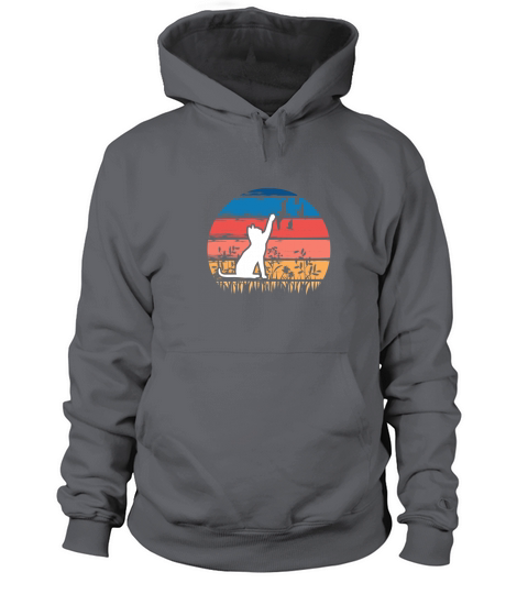Sunset Cat Retro 5 Women's Hoodie