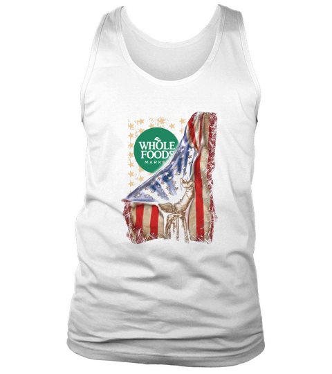 Whole Foods Market inside American Flag Happy Independence Day shirtc Tank Top Unisex