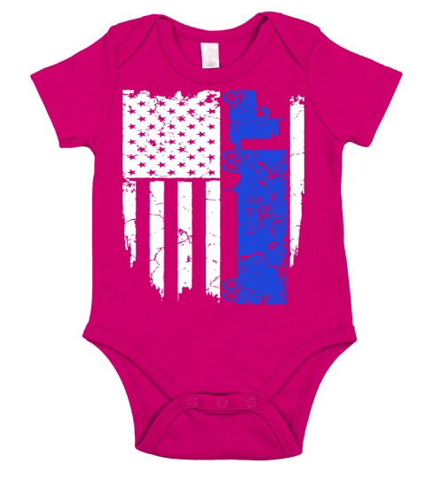 Truck Driver Trucker Flag Hanes Tagless racing T S Short Sleeve Baby One-Piece