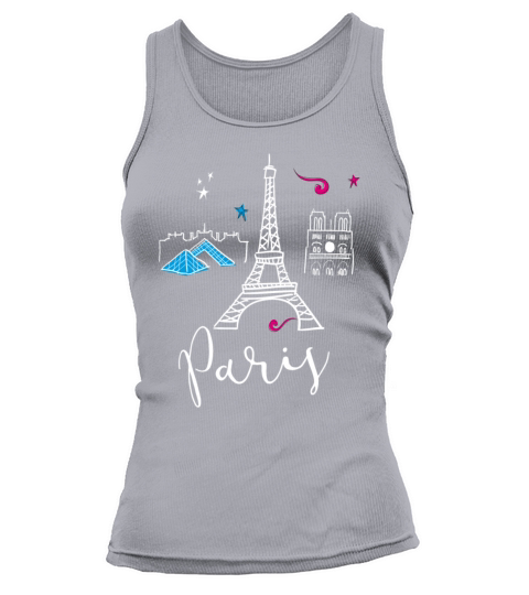 paris france Europe Trip Tourist Eiffel Tower eu Women's Tank Top