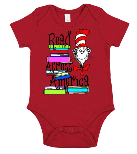 Read Across America Day Dr. Seuss Short Sleeve Baby One-Piece
