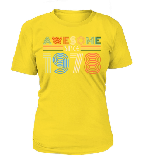 1978 Vintage born in Retro age Birthday gift idea Women's T-Shirt