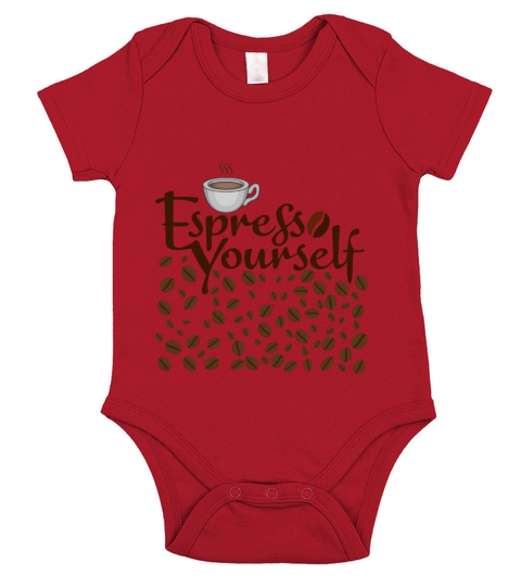 Espresso Yourself Coffee Cup Short Sleeve Baby One-Piece