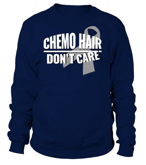 Chemo Hair Dont Care Lung Cancer Awareness Gift Women's Sweatshirt
