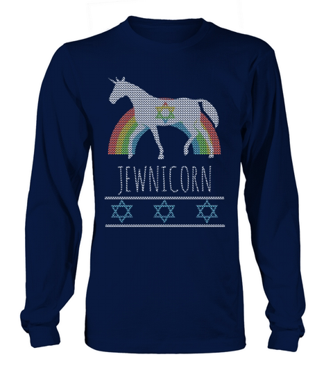 Funny Rainbow Jewnicorn Jewish Unicorn Ugly Women's Long Sleeve
