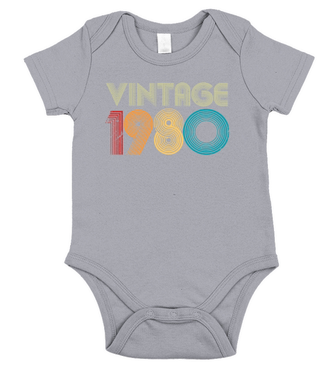 Vintage 1980 Short Sleeve Baby One-Piece