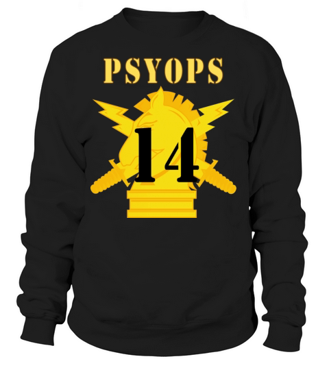 Army PSYOPS w Branch Insignia 14th Battalion Women's Sweatshirt