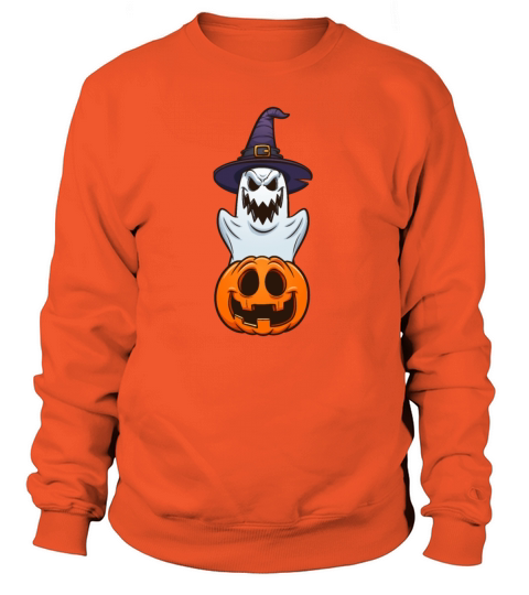 halloween ghost and pumpkin Women's Sweatshirt