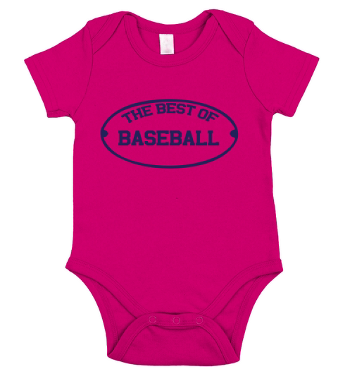 the best of baseball logo Short Sleeve Baby One-Piece