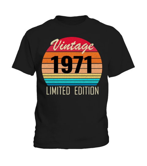 Vintage 1971 Limited Edition Kids T-Shirt
