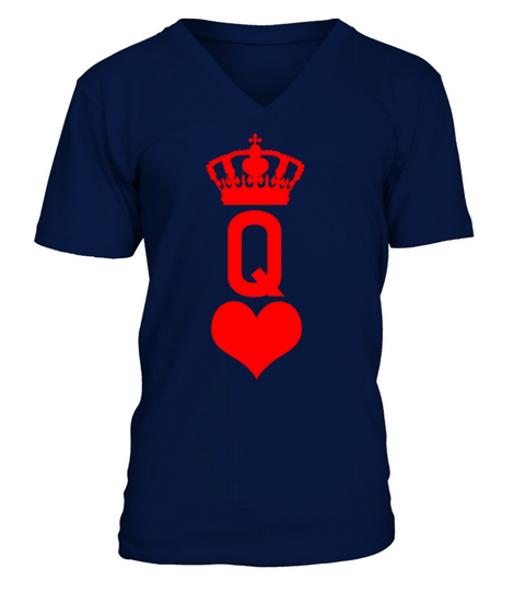Queen Of Hearts - Halloween Costume Poker Men's V-Neck T-shirt