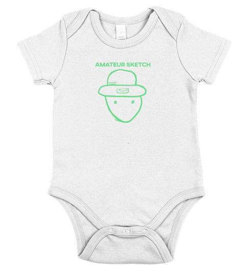 Amateur Leprechaun Sketch Mobile Alabama St Patrick Short Sleeve Baby One-Piece