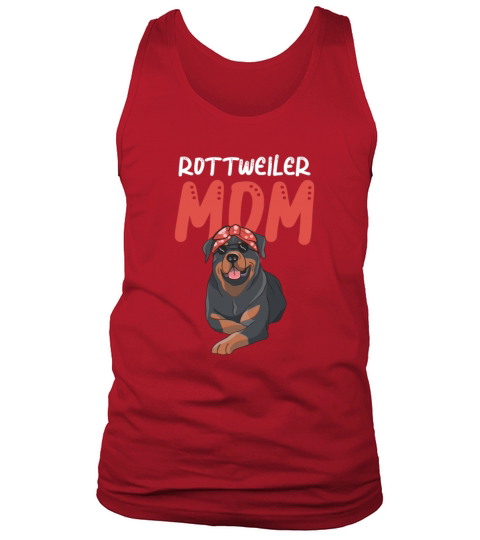 Rottie Rottweiler Mom Dog Owner Animal Mother Gift Men's Tank Top