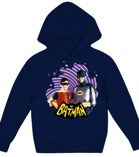 DC Comics Batman Robin Dynamic Duo Actors Kids Hoodie