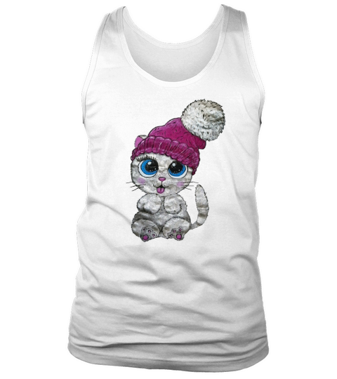 Kitty cat art by Ksenia Gladisheva Men's Tank Top