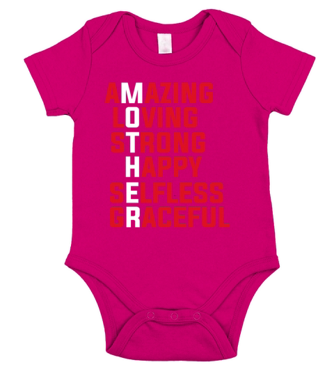 Funny Mother Mother’s day Gift Idea Tee For Mom Short Sleeve Baby One-Piece