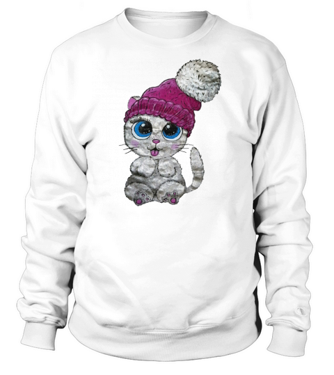 Kitty cat art by Ksenia Gladisheva Women's Sweatshirt