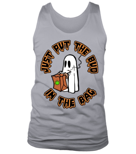 Just Put The Bud In The Bag Orange and Black Men's Tank Top
