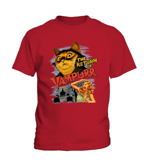 The Return of Vampurr Cat Vampire Kids T-Shirt