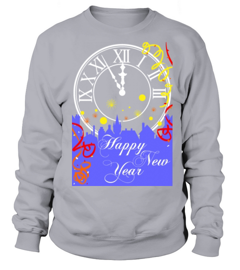 Happy New Year Clock Women's Sweatshirt