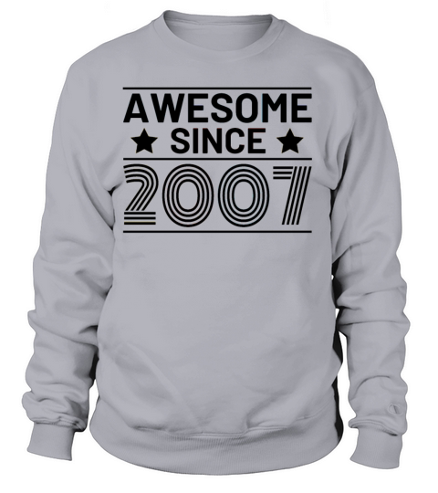 Awesome since 2007 birthday retro Women's Sweatshirt